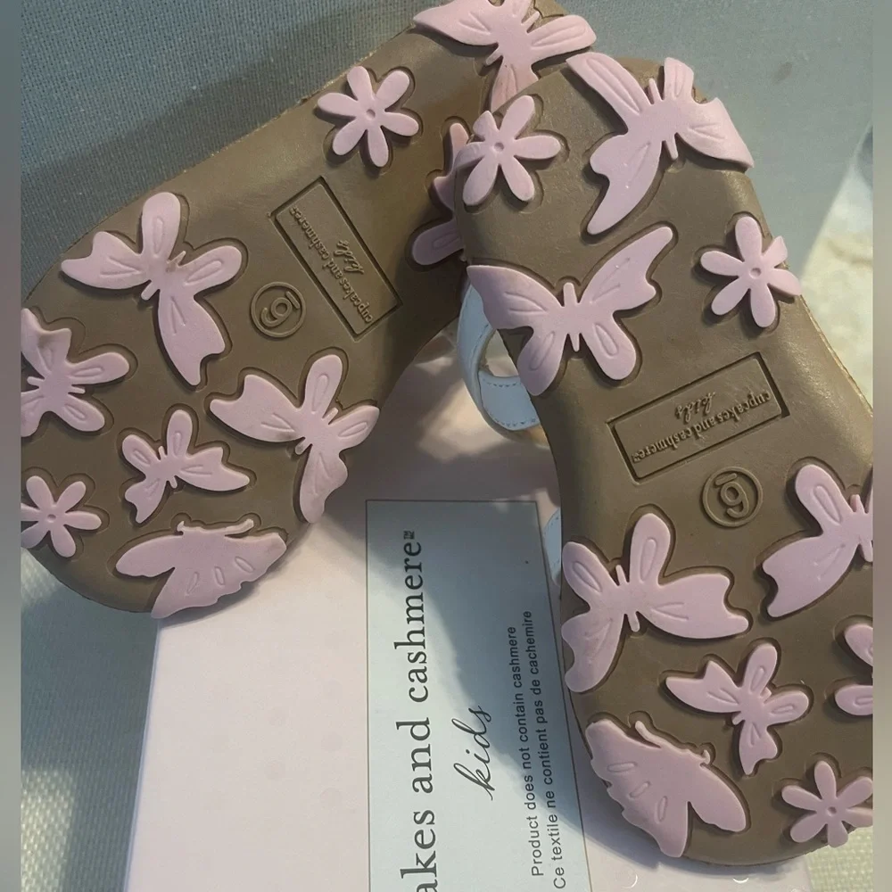 NWT Cupcakes and Cashmere Baby Girl Pink Floral Sandals